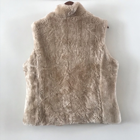 COLDWATER CREEK Vegan Faux Fur Vest - Picture 4 of 8